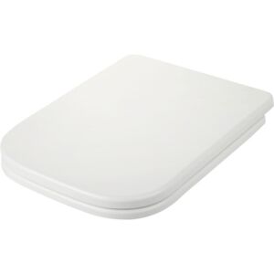 Form & style Capac WC Angular, duroplast, inchidere lenta, alb, 45,5x34 cm