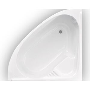 Cada baie simetrica pe colt Sanotechnik Firenze, acril sanitar, 120x120x43 cm, 140 l