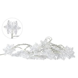 Șirag luminos LED Villa Collection Snowflake, 20 becuri