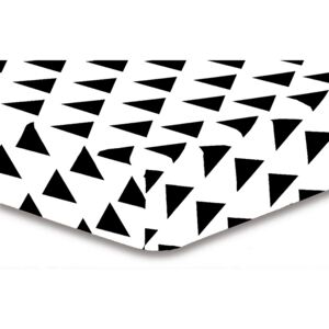 Cearșaf DecoKing Triangles, S1, 90 x 200 cm