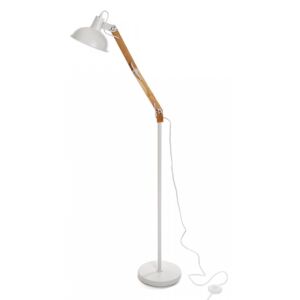 Lampadar alb/maro din metal 150 cm Articulated Floor Lamp Versa Home