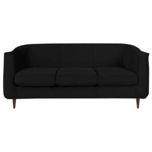 Canapea cu 3 locuri Kooko Home GLAM, negru