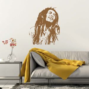 GLIX Bob Marley - autocolant de perete Maro 55 x 65 cm