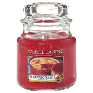 Lumânare parfumată Yankee Candle Rhubarb Crumble, timp de ardere 65 - 90 ore