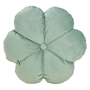 Perna Flower din textil verde 45x10 cm