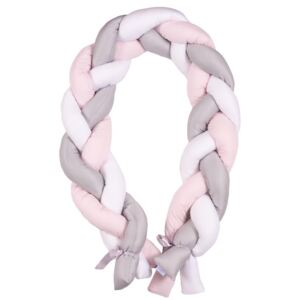 Protectie laterala Bumper impletit The Braid Pink 03