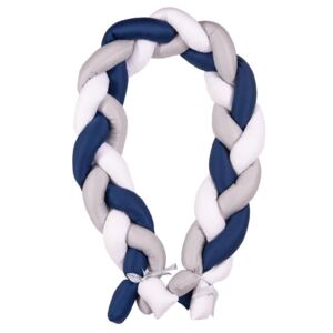 Protectie laterala Bumper impletit The Braid Grey/Navy 05