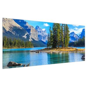 Tablou cu peisaj montan și râu (Modern tablou, K014679K12050)