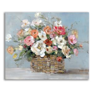 Tablou Canvas - Cos de flori, Floare, Primavara, Color