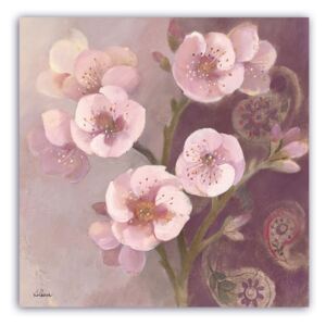 Tablou Canvas - Vintage, Floral, Orhidee, Roz