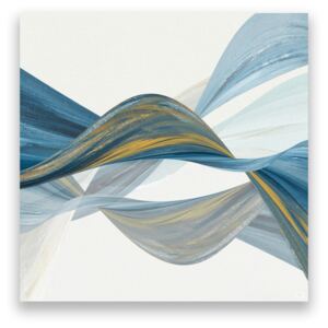 Tablou Canvas - Abstract, Forme, Modern, Albastru, Valuri