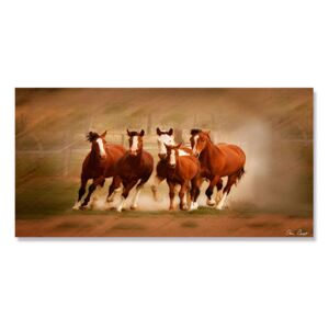 Tablou Canvas - Blazing Herd IV