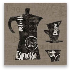 Tablou Canvas - Cafea, Ceasca, Vintage