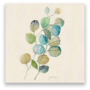 Tablou Canvas - Frunze I, Pictura, Verde, Albastru