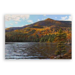 Tablou Canvas - Natura, Peisaj, Lac, Padure, Frunze, Munte, Toamna