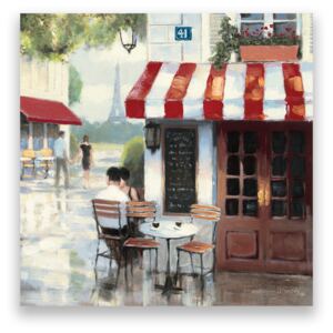 Tablou Canvas - Bistro II, Strada, Paris, Vintage, Turnul Eiffel