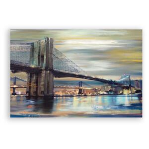 Tablou Canvas - Brookly Bridge, Manhattan, Vintage