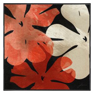 Tablou Canvas Inramat - Canbox - Abstract II, Flori, Rama Neagra