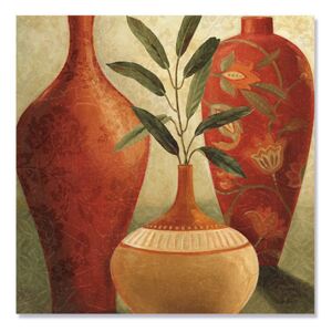 Tablou Canvas - Culori sudice II, Vaza, Plante, Maro, Retro