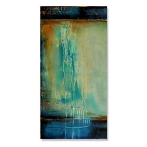 Tablou Canvas - Raul de lacrimi I, abstract, Albastru, Gri, Maro