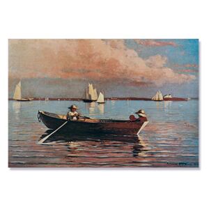 Tablou Canvas - Portul din Gloucester 1873, Barca, Apa, Mare, Retro