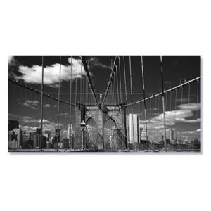 Tablou Canvas - Podul din Brooklyn, America, Cladiri, Alb negru