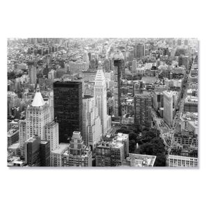 Tablou Canvas - Manhattan, America, Cladiri, Alb negru