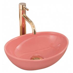 Lavoar Sofia Mini roz ceramica sanitara – 34 cm