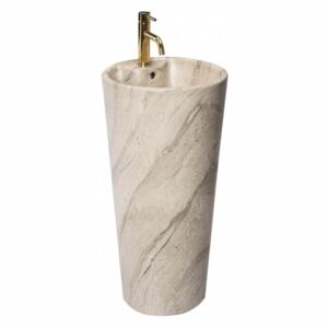 Lavoar Blanka freestanding ceramica piatră – H84 cm