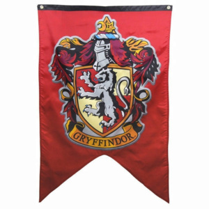 Steag Harry Potter Casa Gryffindor - Banner pentru Petreceri si Decor, 125cm - 75cm