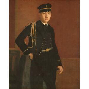 Achille De Gas in the Uniform of a Cadet, 1856-7 Reproducere, Edgar Degas