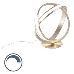 Lampă de masă rotundă modernă din oțel cu LED - Dimmer - Belinda