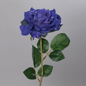 Trandafir artificial albastru - 56 cm