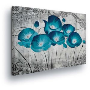 Tablou - Petroleum Flowers 100x75 cm