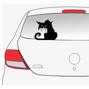 Sticker auto Pisica neagra 4