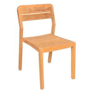 Set 2 scaune de grădină din lemn de tec Ezeis Navy