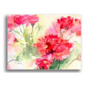 Tablou crizanteme rosii, Printly