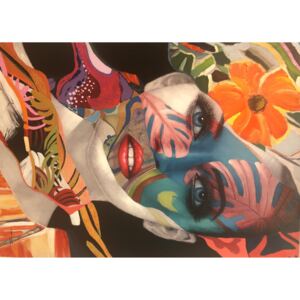 Tablou canvas living - Girl face 70 x 50 cm