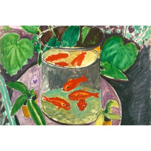 Goldfish tablou canvas pentru bucatarie & bar