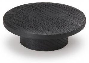 Buton din lemn pentru mobilier Echo, finisaj negru periat