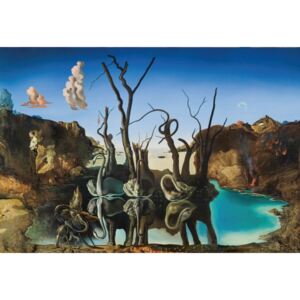 Salvador Dali - Reflections of Elephants - Tablou canvas reproducere