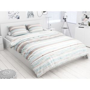 Lenjerie de pat din bumbac Culoare Turcoaz, GIZMO Dimensiune lenjerie de pat: 2 buc 50x70 cm; 220x240 cm