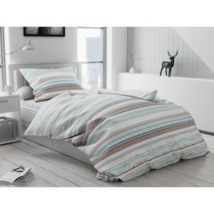 Lenjerie de pat din bumbac Culoare Turcoaz, GIZMO Dimensiune lenjerie de pat: 70x90 cm; 140x220 cm