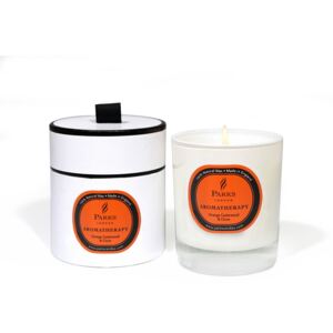 Lumânare parfumată Parks Candles London Aromatherapy, aromă de lemn de cedru, cuișoare și portocal, durată ardere 45 ore