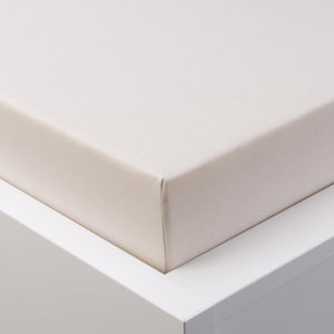 Cearşaf elastic jersey cu elastan latté 90 x 200 cm
