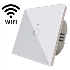 Intrerupator touch simplu WI-FI,panou sticla