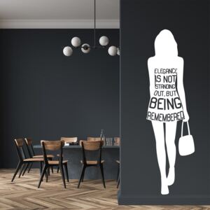 GLIX Elegance - autocolant de perete Alb 30 x 110 cm
