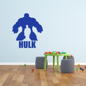 GLIX Avengers Hulk - autocolant de perete Albastru 120x80 cm