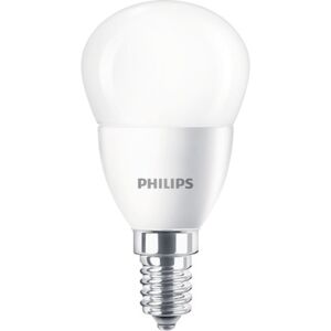 Bec LED Philips E14 5,5W 470 lumeni, glob mat G45, lumina calda