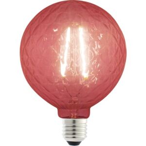 Bec decorativ LED Flair E27 1W, glob G125 imitatie cristale rosii, durata viata 15.000 h